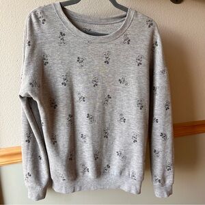 Gray Mickey Mouse Women's Lightweight Sweatshirt